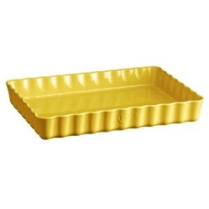 Alternative view of EMILE HENRY Керамична провоъгълна форма за тарт "DEEP RECTANGULAR TART DISH "- 33,5 х 24 - цвят жълт