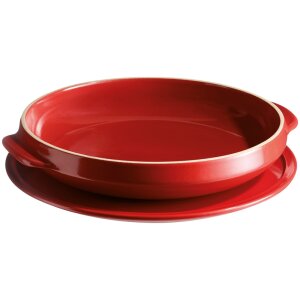 Alternative view of EMILE HENRY Керамичен сет за Тарт Татен "TARTE TATIN SET" - Ø 33 см - цвят червен