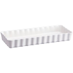 Alternative view of EMILE HENRY Керамична плитка провоъгълна форма за тарт "SLIM RECTANGULAR TART DISH" - 36 х 15 - цвят бял