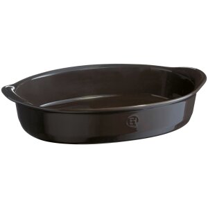 Alternative view of EMILE HENRY Керамична овална форма за печене "LARGE OVAL OVEN DISH" - 41,5 х 26,5 см - цвят черен