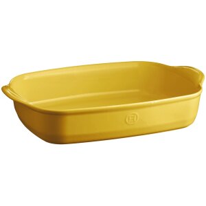 Alternative view of EMILE HENRY Керамична правоъгълна форма за печене "LARGE RECTANGULAR OVEN DISH" - 42 х 28 см - цвят жълт
