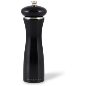 COLE&MASON Мелничка за сол “SHERWOOD BLACK GLOSS“ - 20 см. - цвят черен