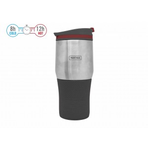 Nerthus Двустенна термо чаша - 400 мл. - черен цвят