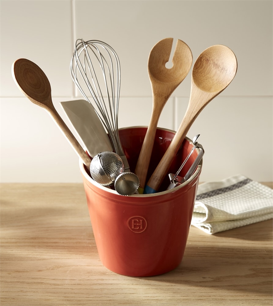 EMILE HENRY Керамичен съд за прибори UTENSIL POT - цвят екрю - Image 5